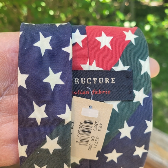Structure Men’s Patriotic Silk Neck Tie - Picture 4 of 7